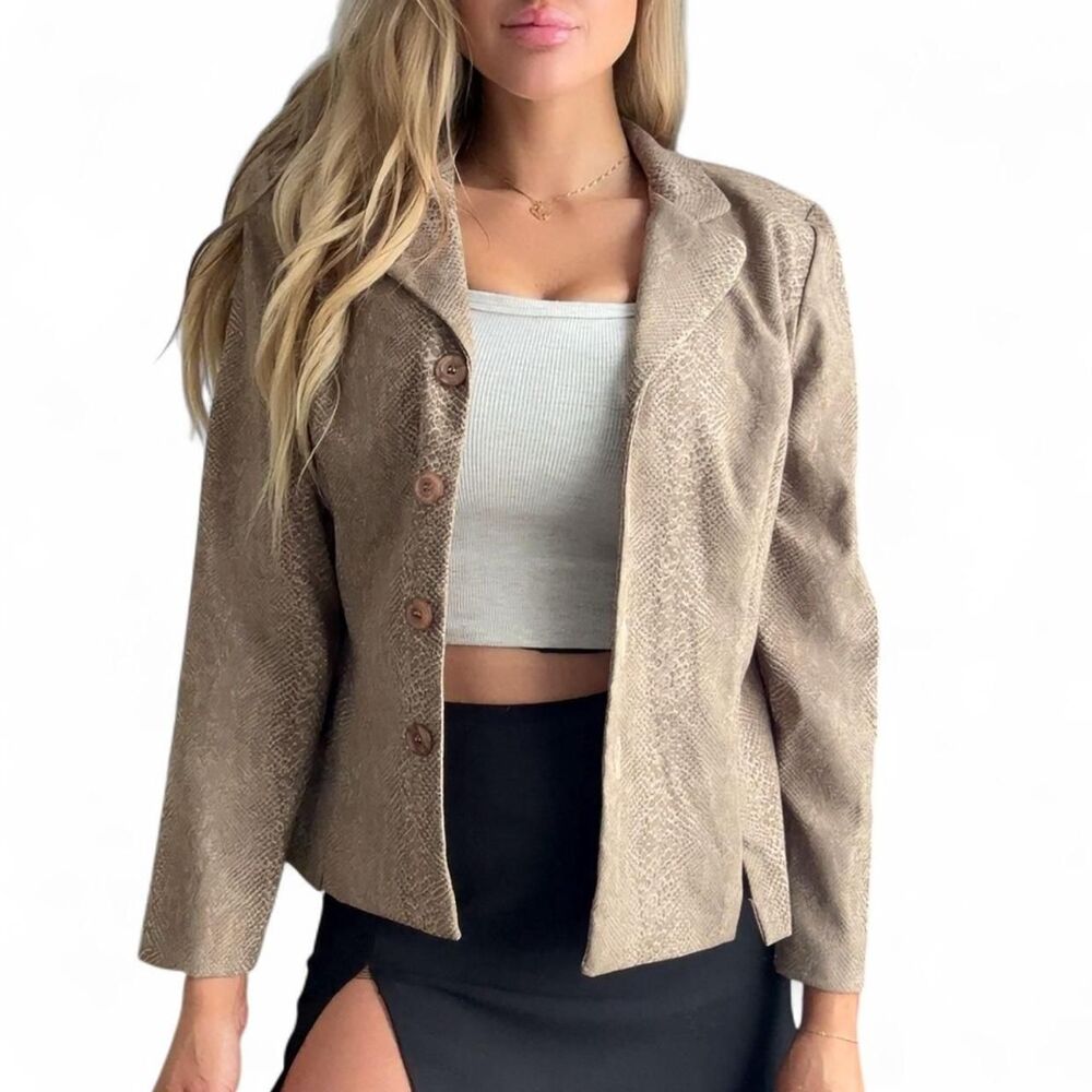Unbranded Women's Brown and Tan Jacket
